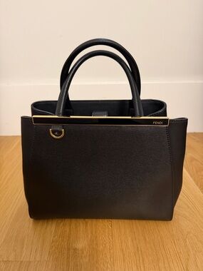 Fendi Black 2 Jours Shoulder Bag